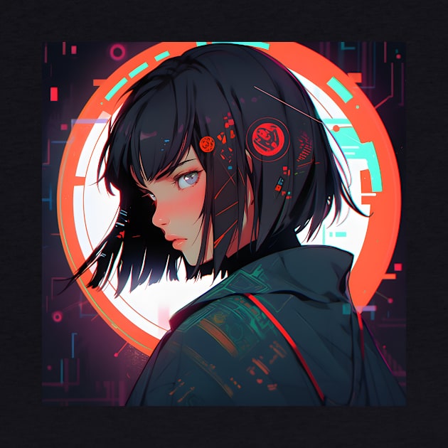 Cyberpunk Girl by UKnowWhoSaid